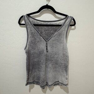 90's Y2K Distressed American Eagle Henley Tank Layering Piece Unisex